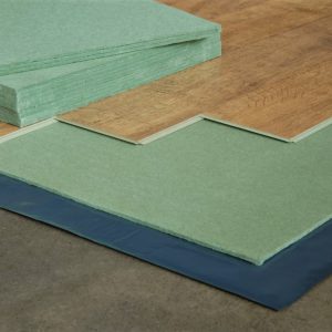 Groene ondervloer platen