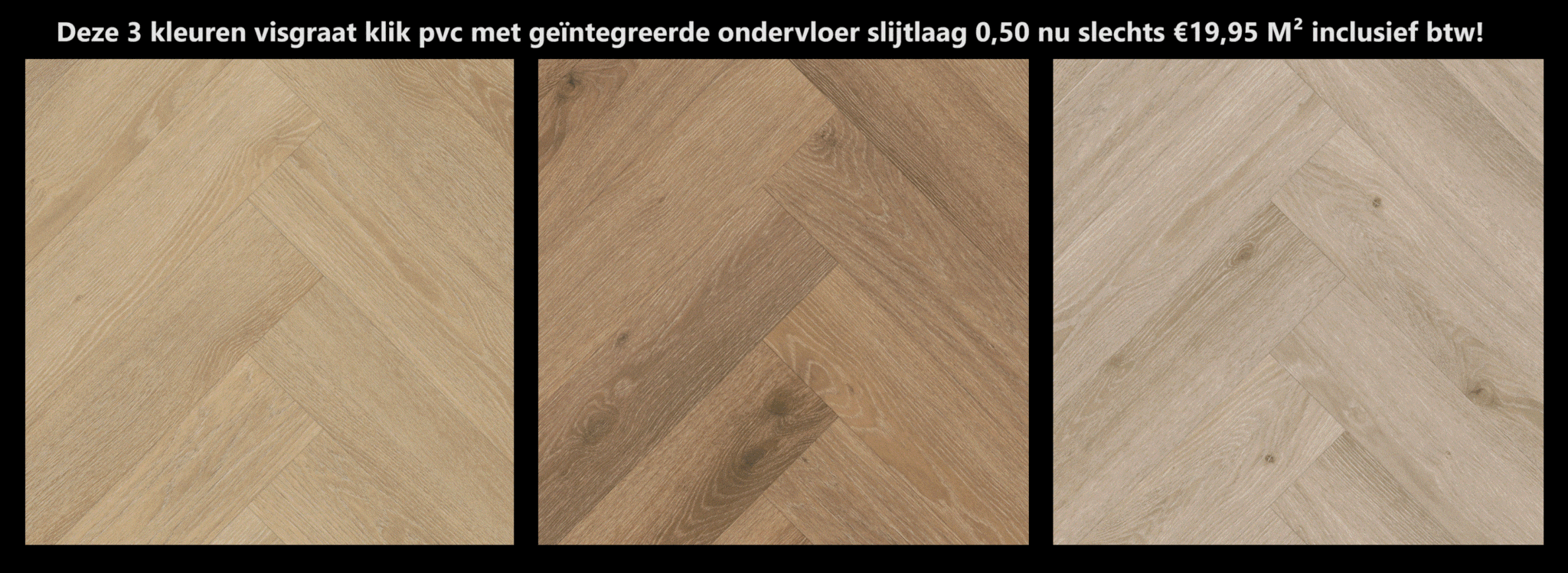 Klik PVC vloer Zwart Eiken CDW726-08