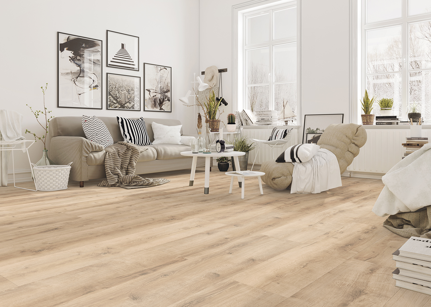 Aqua Waterbestendig Laminaat XL Oak Rustic Beige WR 3400019119--